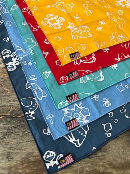 Exclusive Curious Bunny Batik Handkerchief Sets