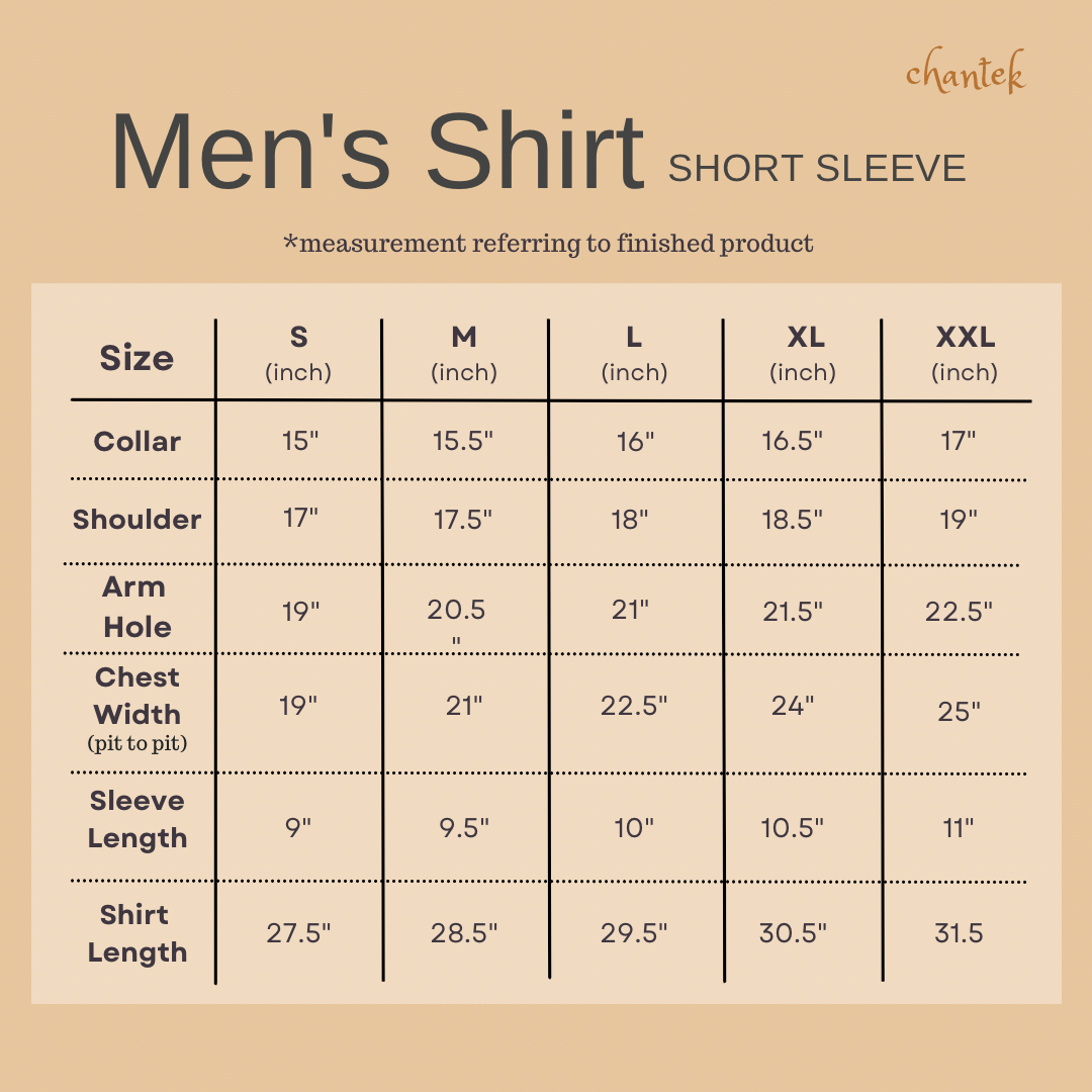 Men Short Sleeve Mandarin Collar - 01