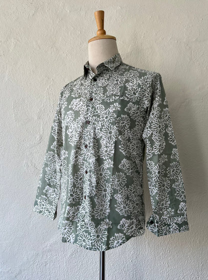 Men's Batik Shirt Long Sleeve - 02