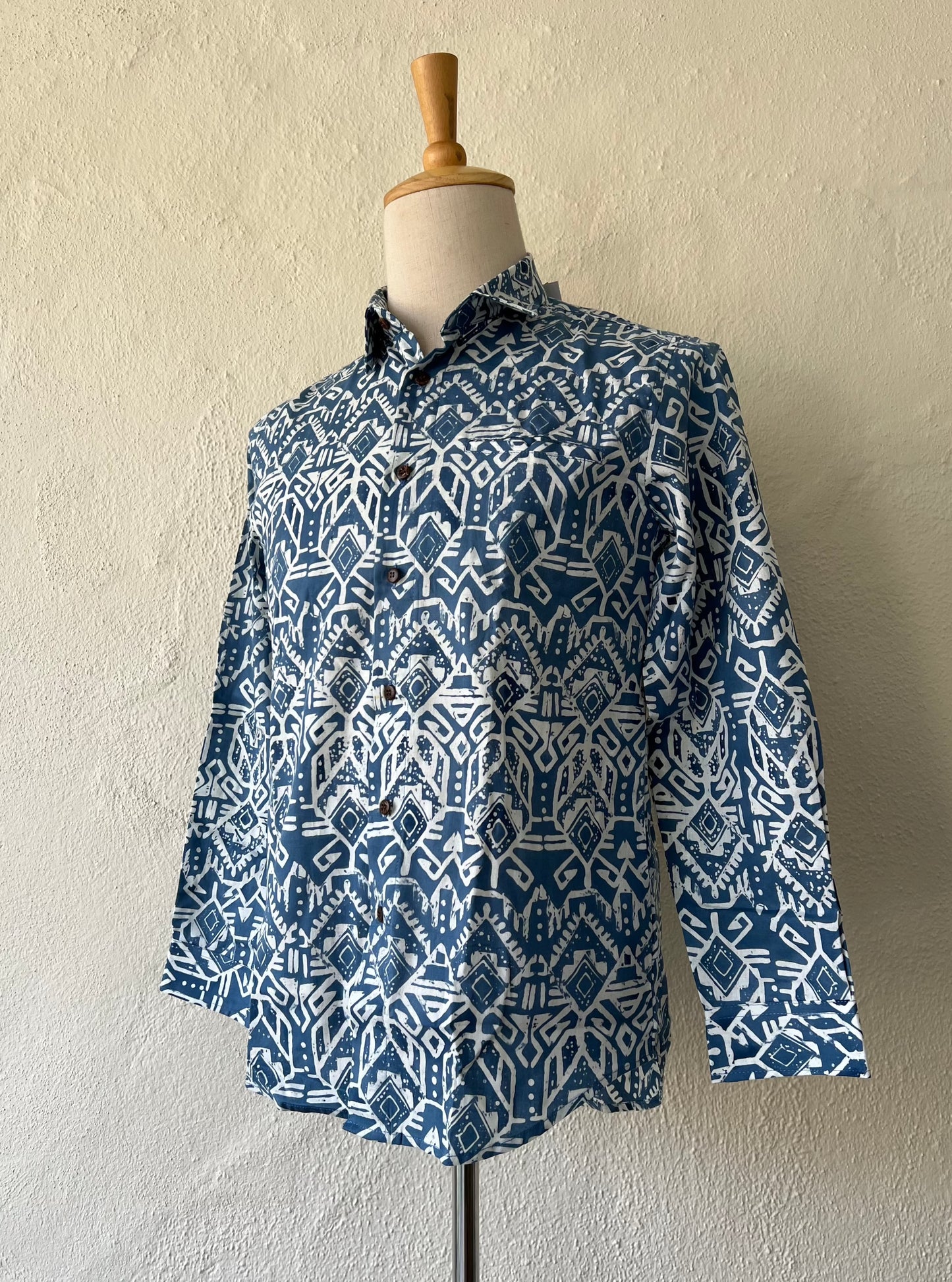 Men's Batik Shirt Long Sleeve - 03