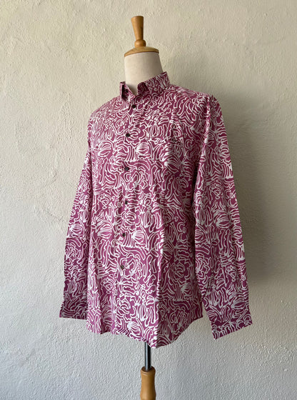 Men's Batik Shirt Long Sleeve - 04