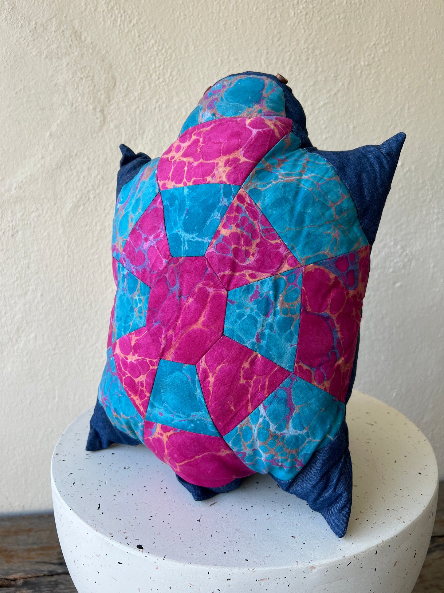 Turtle  PatchworkRosie Batik Pillow