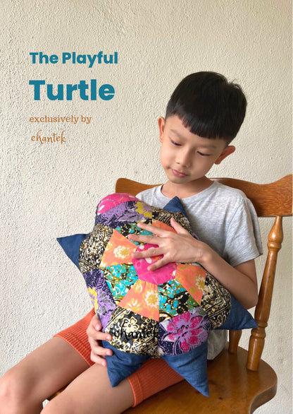 Turtle Baya Batik Patcwork Pillow