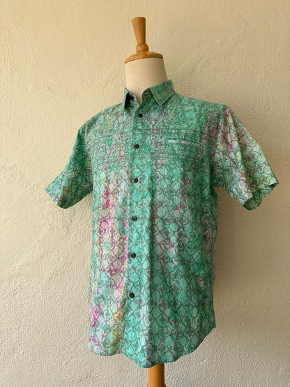 Men's Batik Shirt Short Sleeve - 09