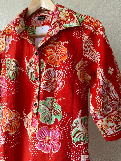 Batik Shirt Dress -01