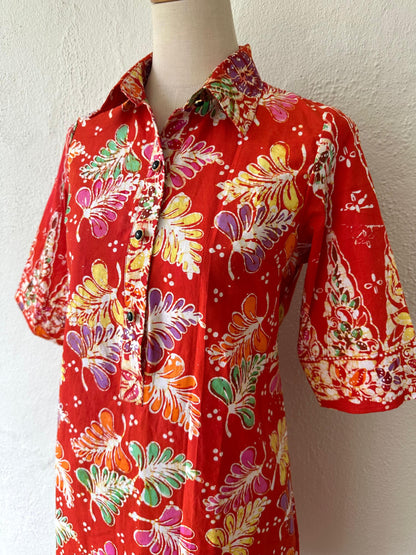 Batik Shirt Dress -03